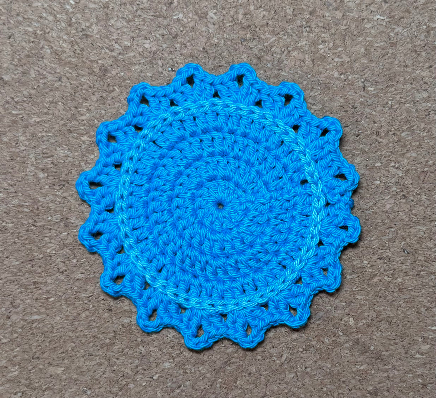 Blue Round Coasters