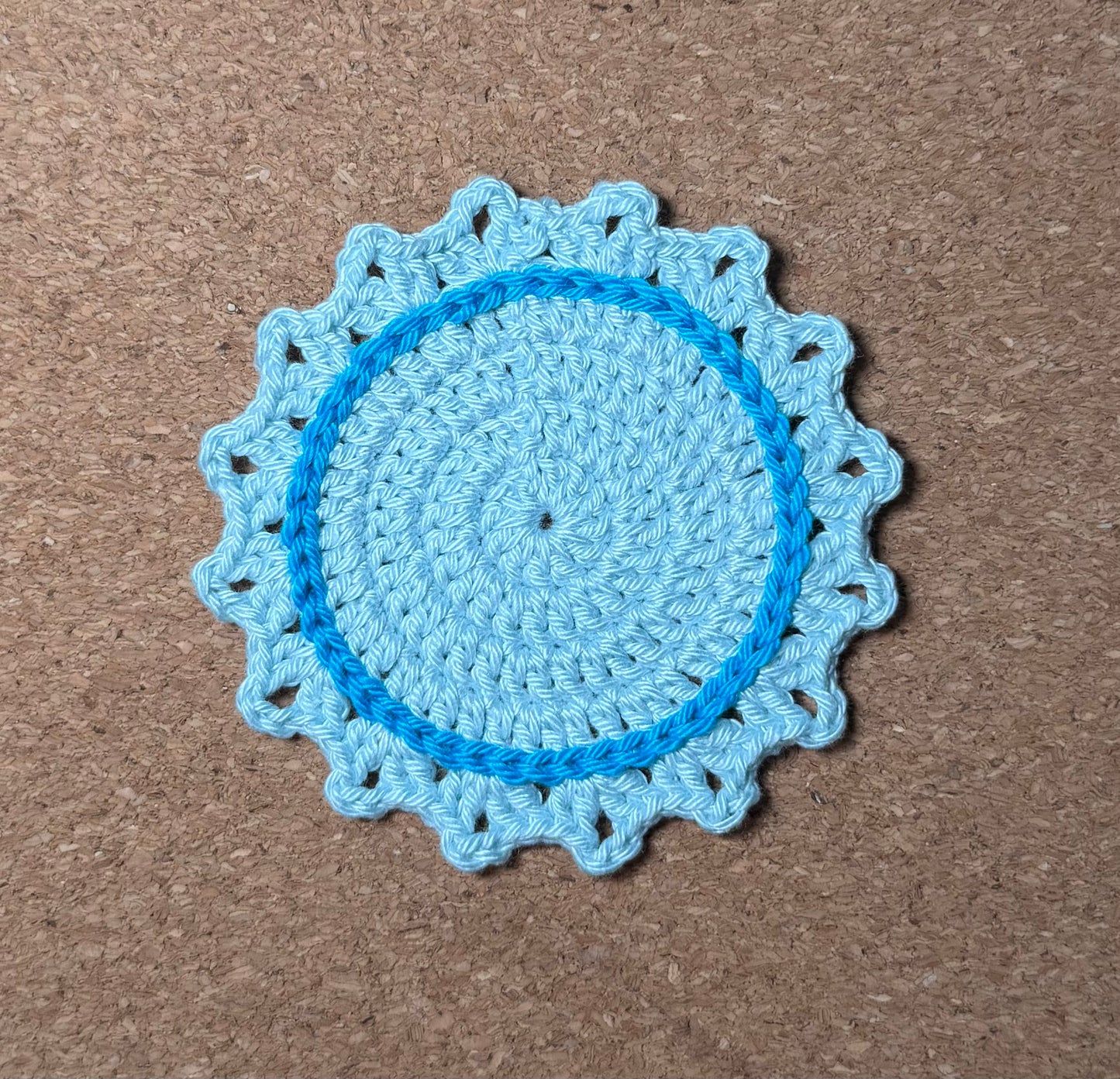 Blue Round Coasters