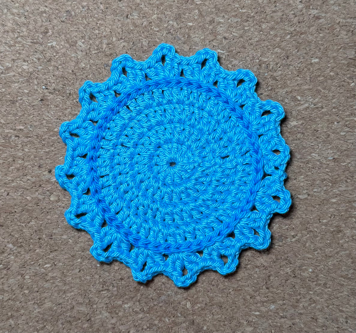 Blue Round Coasters