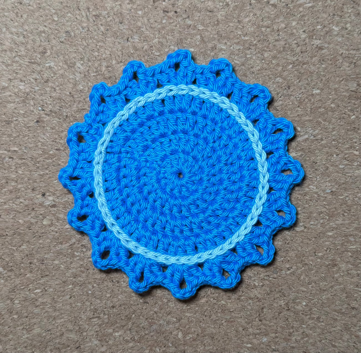 Blue Round Coasters