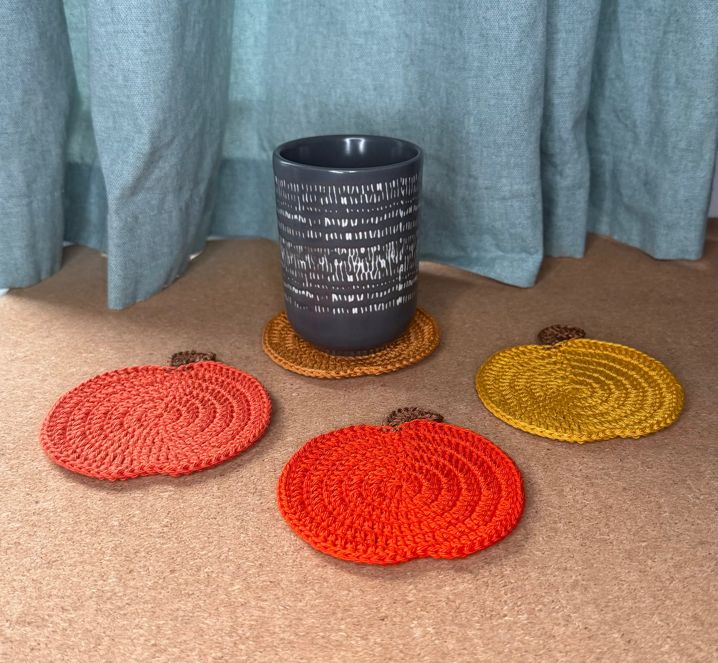 Pumpkin Coasters